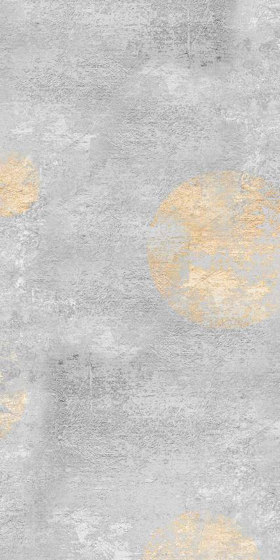 Shimmer Circle - Gold | Revestimientos de paredes / papeles pintados | Feathr