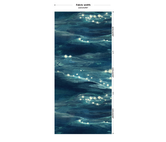 Sparkling Sea Fabric - Original | Tissus de décoration | Feathr