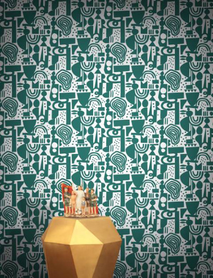 Supreme Bungalow - Green | Wall coverings / wallpapers | Feathr