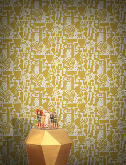 Supreme Bungalow - Yellow | Wall coverings / wallpapers | Feathr
