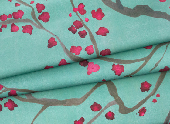 Takeda Fabric - Emerald | Dekorstoffe | Feathr