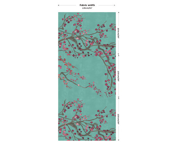 Takeda Fabric - Emerald | Tissus de décoration | Feathr
