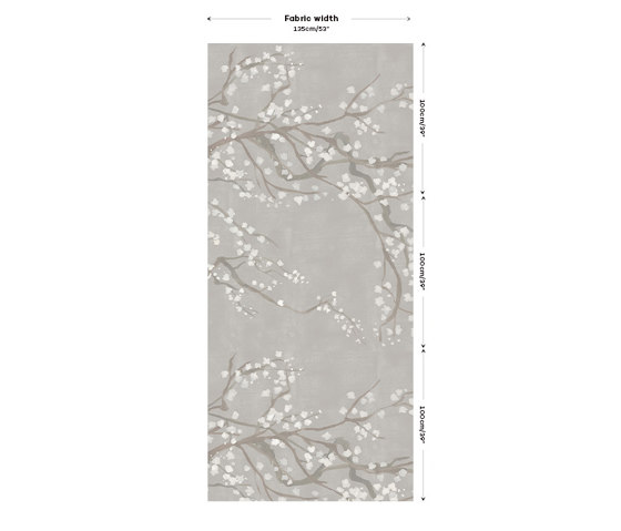 Takeda Fabric - Grey | Tessuti decorative | Feathr