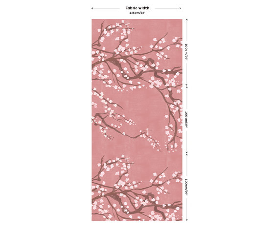 Takeda Fabric - Pink | Drapery fabrics | Feathr