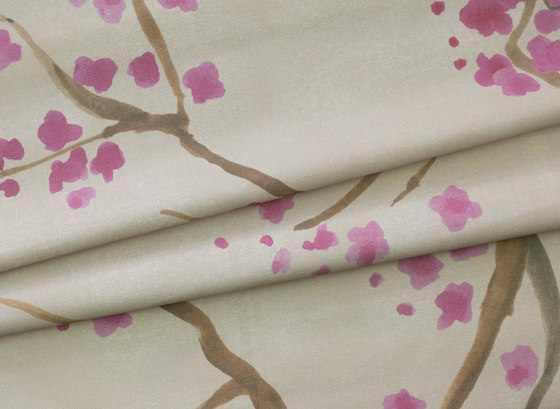 Takeda Fabric - Red Blossom | Drapery fabrics | Feathr