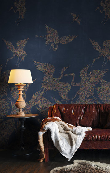The Swoop - Blue | Wall coverings / wallpapers | Feathr