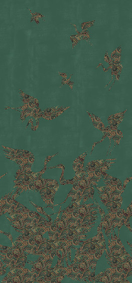 The Swoop - Green | Wall coverings / wallpapers | Feathr