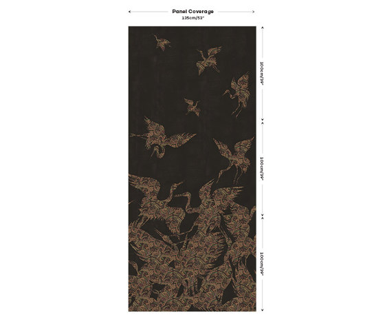 The Swoop Fabric - Black | Tissus de décoration | Feathr