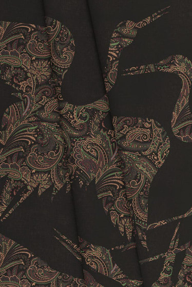 The Swoop Fabric - Black | Tissus de décoration | Feathr