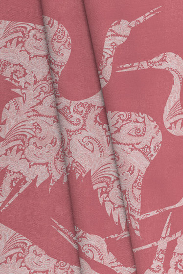 The Swoop Fabric - Pink | Dekorstoffe | Feathr