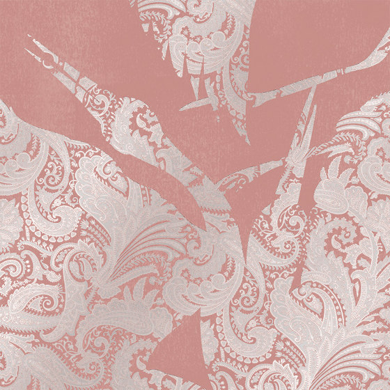 The Swoop Luxe - Silver Pink | Wall coverings / wallpapers | Feathr