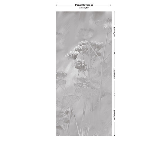 Verbena Fabric - Grey | Tissus de décoration | Feathr