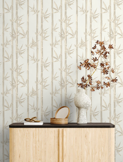 Waya - White | Wall coverings / wallpapers | Feathr