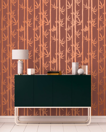 Waya Luxe - Red | Wall coverings / wallpapers | Feathr