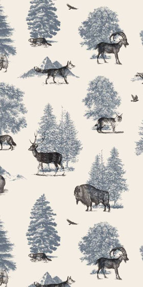 Where They Belong Winter - Blue | Wall coverings / wallpapers | Feathr