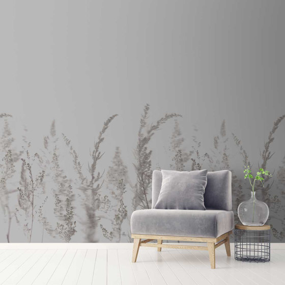 Windy Meadow - Cloudy Grey | Wall coverings / wallpapers | Feathr