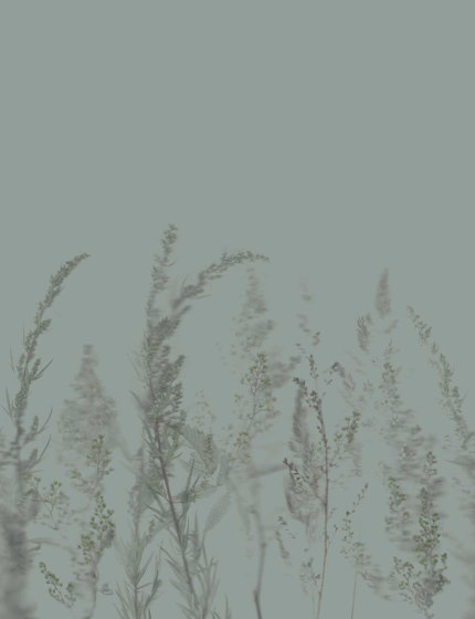 Windy Meadow - Earth Green | Carta parati / tappezzeria | Feathr