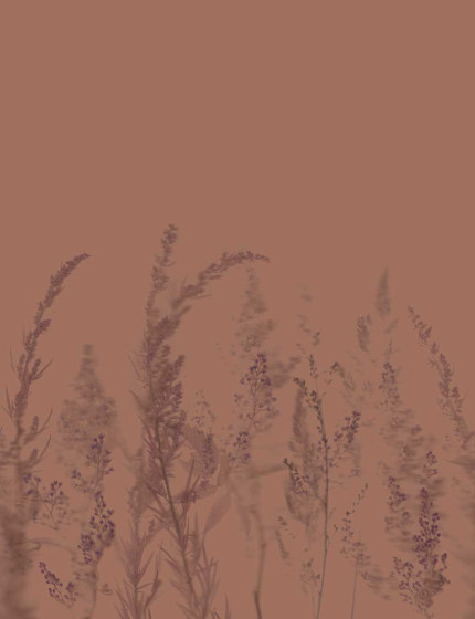 Windy Meadow - Terracotta | Carta parati / tappezzeria | Feathr