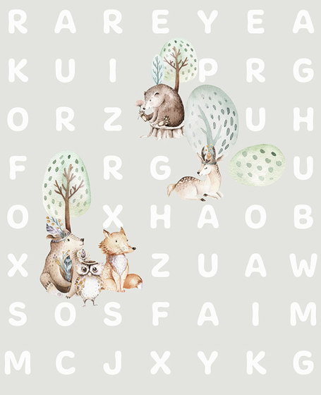 Word Search Animal - Beige | Wall art / Murals | Feathr
