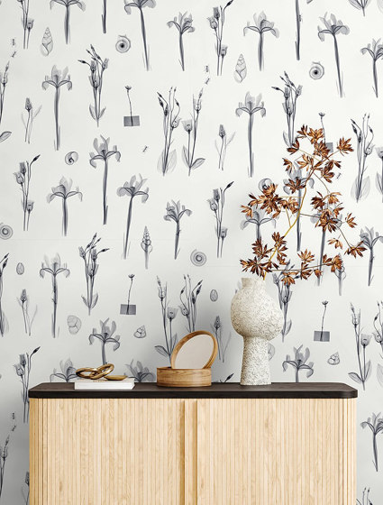 X-Ray Botanics 01 - Grey | Wall coverings / wallpapers | Feathr