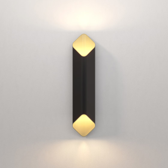 Ako 600 Phase | Matt Black / Gold | Wall lights | Astro Lighting