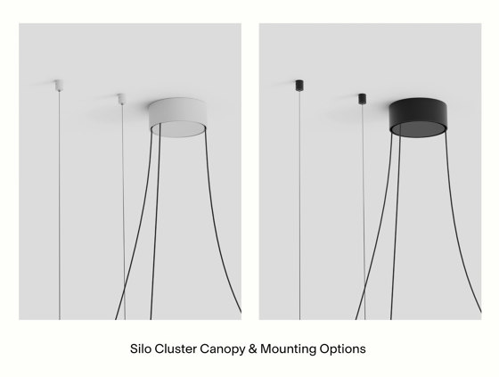 Silo 13 - Palette 4 (aluminum miroir + noir) | Suspensions | Lambert et Fils