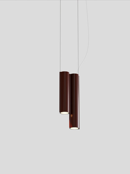 Silo 2SC - Glossy Oxblood | Suspended lights | Lambert et Fils