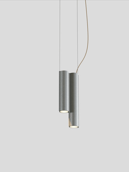 Silo 2SC - Tumbled Aluminum | Lampade sospensione | Lambert et Fils