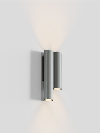 Silo 2WC - Tumbled Aluminum | Lampade parete | Lambert et Fils