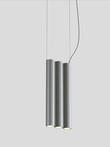 Silo 3SB - Tumbled Aluminum | Pendelleuchten | Lambert et Fils