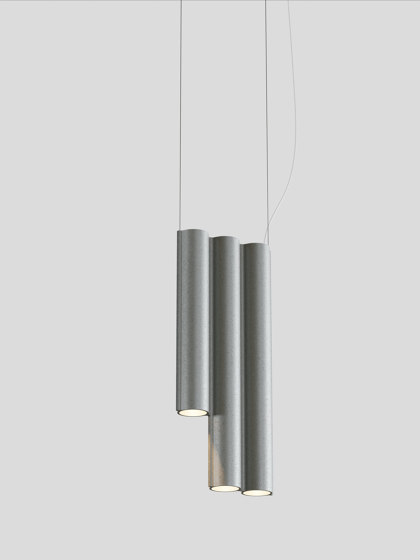 Silo 3SD - Tumbled Aluminum | Lampade sospensione | Lambert et Fils