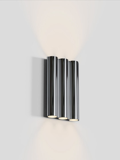 Silo 3WA - Mirror Polished Aluminum | Lampade parete | Lambert et Fils