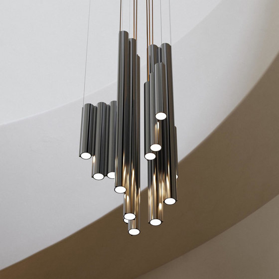 Silo Atelier 02 - Mirror Polished Aluminum | Suspended lights | Lambert et Fils