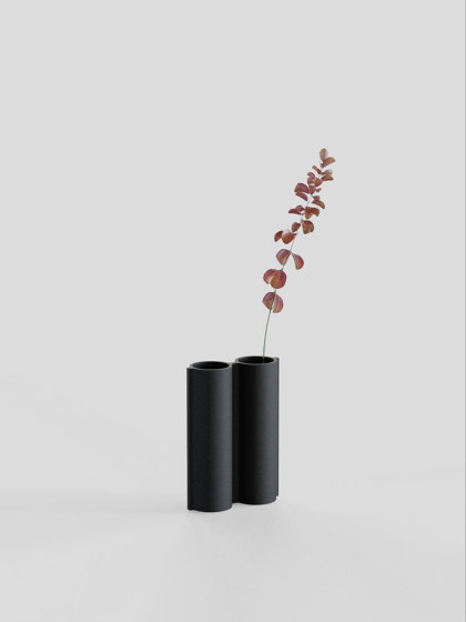 Silo Vase 2VJ - Black | Vases | Lambert et Fils