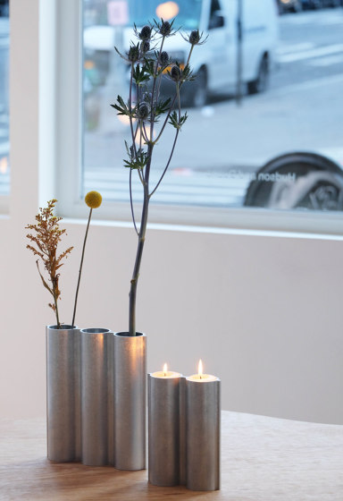 Silo Vase 2VJ - Mirror Polished Aluminum | Vases | Lambert et Fils