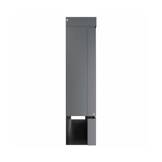 BRENTANO design letter box with newspaper compartment - 20 years Edition - RAL 7016 anthracite grey | Mailboxes | Briefkasten Manufaktur