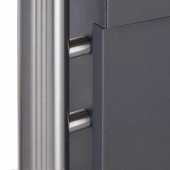 Design Pedestal letterbox BRENTANO ST-R - RAL 7016 anthracite grey | Mailboxes | Briefkasten Manufaktur