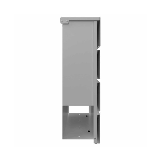 KANT Edition letterbox with newspaper compartment - Elegance 1 design - RAL 9007 grey aluminium | Mailboxes | Briefkasten Manufaktur