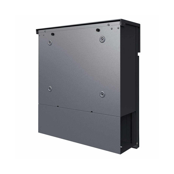 KANT Edition letterbox with newspaper compartment - Elegance 2 design - RAL 7016 anthracite grey | Mailboxes | Briefkasten Manufaktur