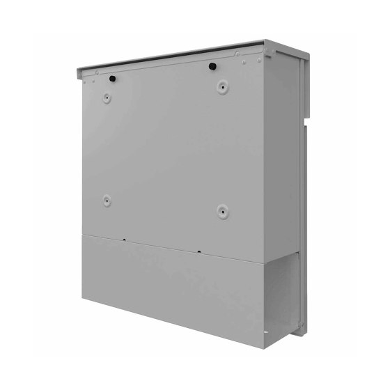 KANT Edition letterbox with newspaper compartment - Elegance 2 design - RAL 9007 grey aluminium | Buzones | Briefkasten Manufaktur
