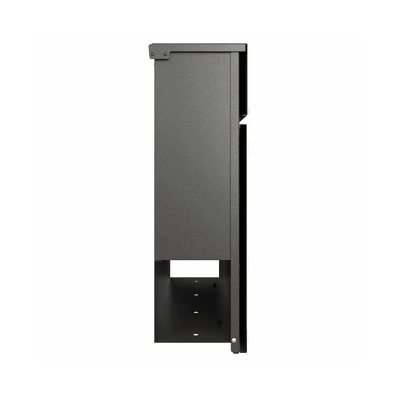 KANT Edition letterbox with newspaper compartment - Elegance 2 design - DB 703 metallic grey | Mailboxes | Briefkasten Manufaktur