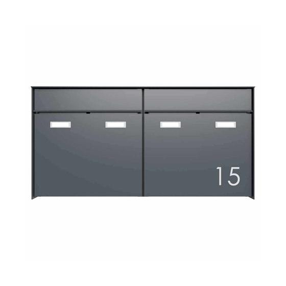 2x1 Boîtes aux lettres design en saillie GOETHE AP - RAL au choix | Boîtes aux lettres | Briefkasten Manufaktur