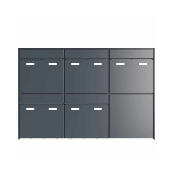 5pcs 3x2 Design surface-mounted letterbox system GOETHE AP - RAL of your choice | Buzones | Briefkasten Manufaktur