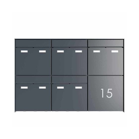 5pcs 3x2 Design surface-mounted letterbox system GOETHE AP - RAL of your choice | Mailboxes | Briefkasten Manufaktur