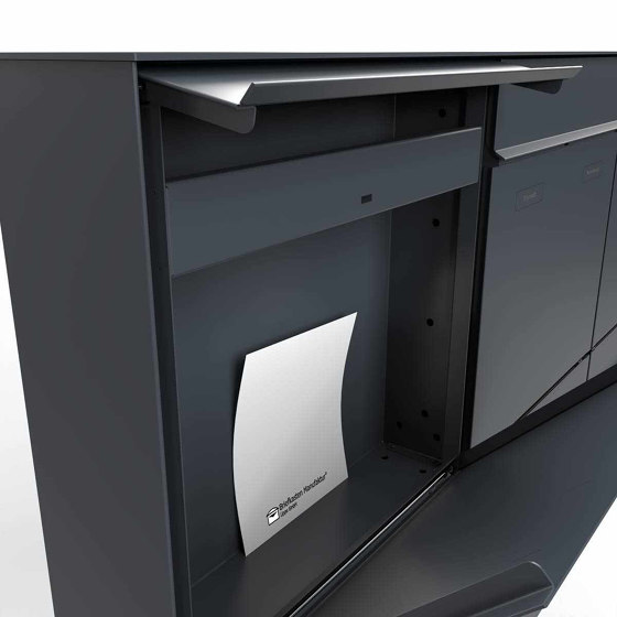 2pcs 1x2 Design flush-mounted letterbox system GOETHE UP - RAL of your choice | Mailboxes | Briefkasten Manufaktur