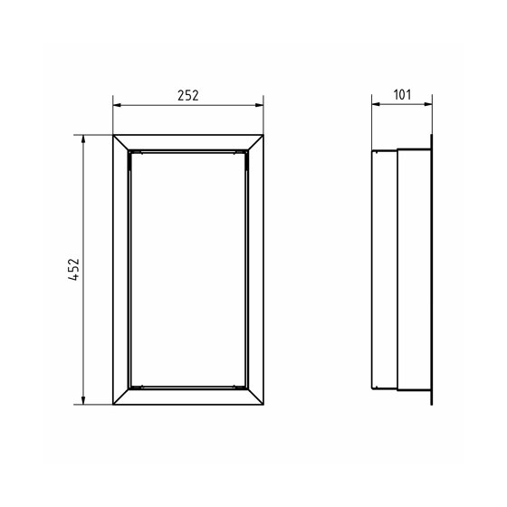 Design flush-mounted door station GOETHE UP with GIRA System 106 - VIDEO complete set - RAL as desired | Door bells | Briefkasten Manufaktur