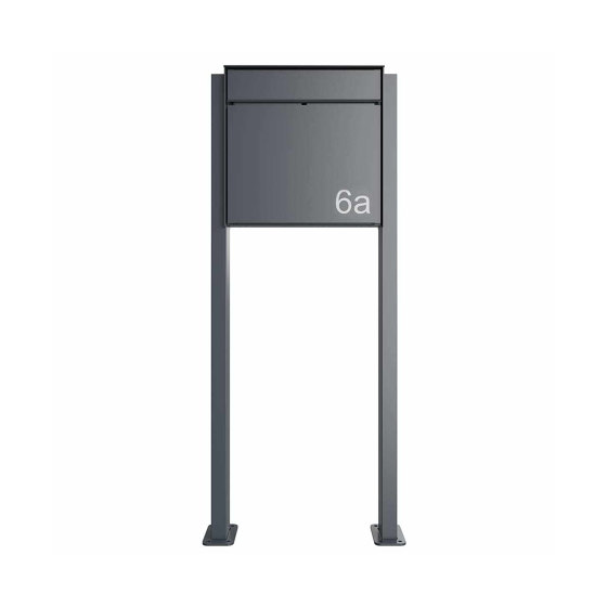 Design Pedestal letterbox GOETHE ST-Q - RAL of your choice | Mailboxes | Briefkasten Manufaktur