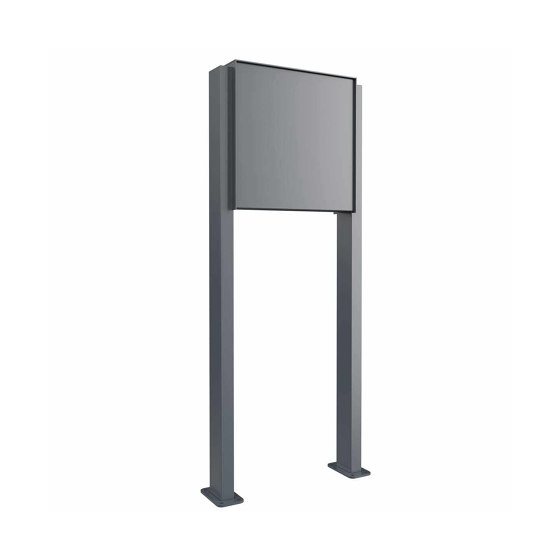 Design Pedestal letterbox GOETHE ST-Q - RAL of your choice | Mailboxes | Briefkasten Manufaktur