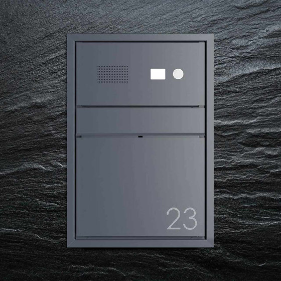 Design flush-mounted letterbox GOETHE UP - RAL of your choice - bell intercom - INDIVIDUAL | Buzones | Briefkasten Manufaktur