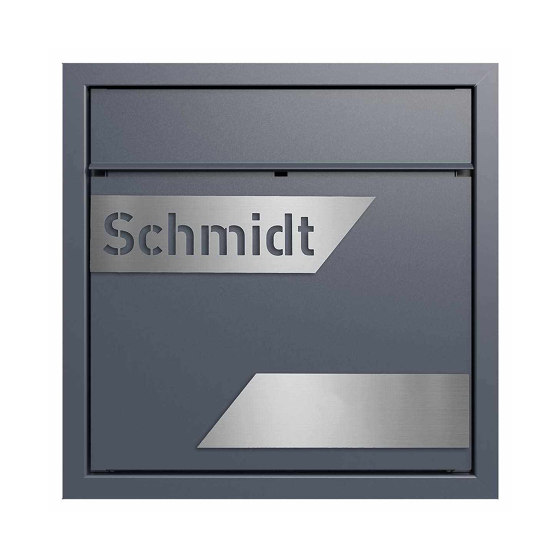 Design flush-mounted letterbox GOETHE UP - LaserCut Edition - RAL of your choice | Mailboxes | Briefkasten Manufaktur